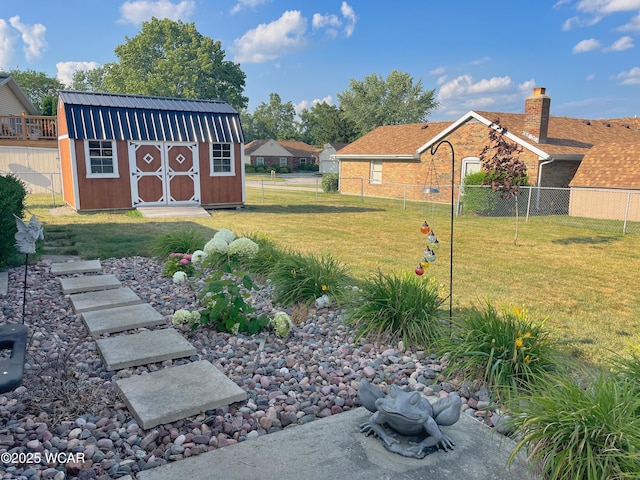 3031 Yoakam Rd, Lima, OH 45806 - view of yard with a storage shed