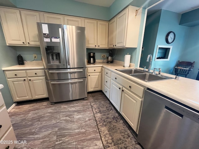 3031 Yoakam Rd, Lima, OH 45806 - kitchen with stainless steel appliances, light countertops, and dark marble finish floors