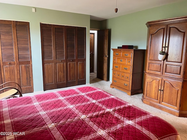 3031 Yoakam Rd, Lima, OH 45806 - bedroom featuring light carpet and multiple closets