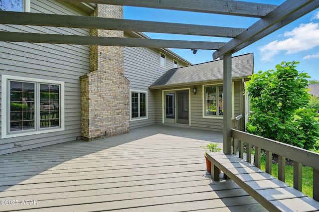 4860 Wenatchi Trl, Lima, OH 45805 - view of wooden deck