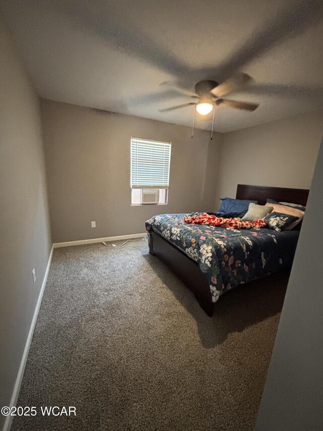 1012 Sherman Ave, Lima, OH 45801 - carpeted bedroom with cooling unit and a ceiling fan