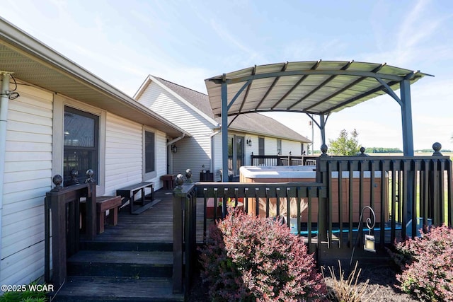 16070 Rd S, Columbus Grove, OH 45830 - wooden deck with an outdoor pool