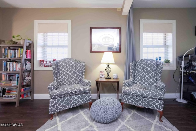 16070 Rd S, Columbus Grove, OH 45830 - sitting room with baseboards and wood finished floors