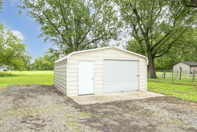 247 W State St, West Mansfield, OH 43358 - view of detached garage