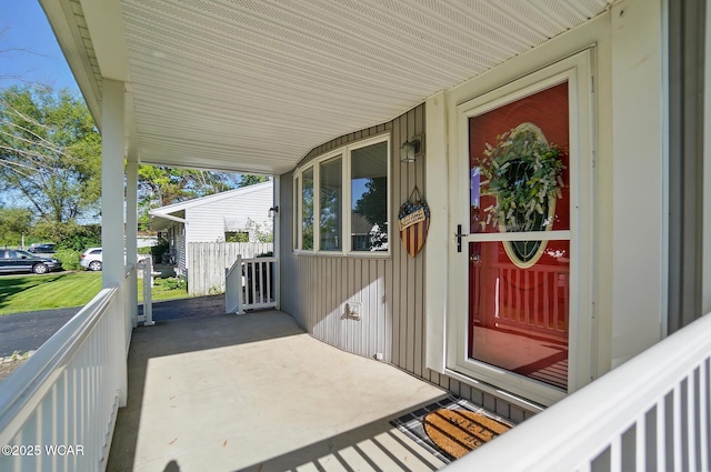 2432 Kunneke Ave, Lima, OH 45805 - doorway to property with fence and board and batten siding
