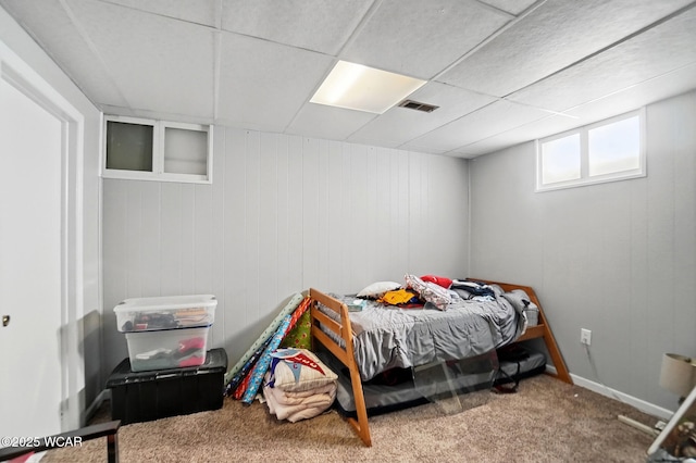 2432 Kunneke Ave, Lima, OH 45805 - carpeted bedroom featuring a drop ceiling
