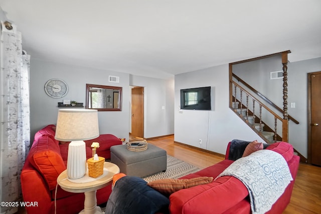2432 Kunneke Ave, Lima, OH 45805 - living room with wood finished floors and stairway