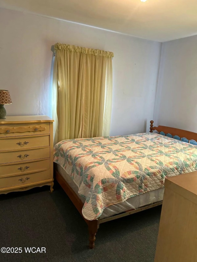 bedroom with carpet floors