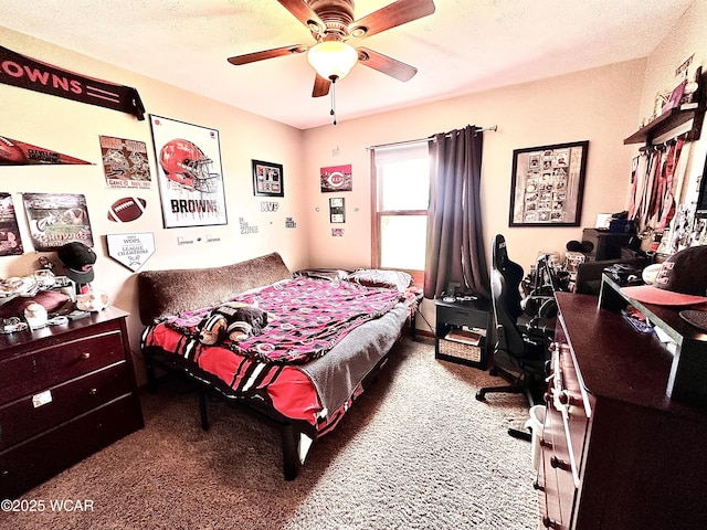 4095 N Cole St, Lima, OH 45807 - bedroom with carpet and a ceiling fan
