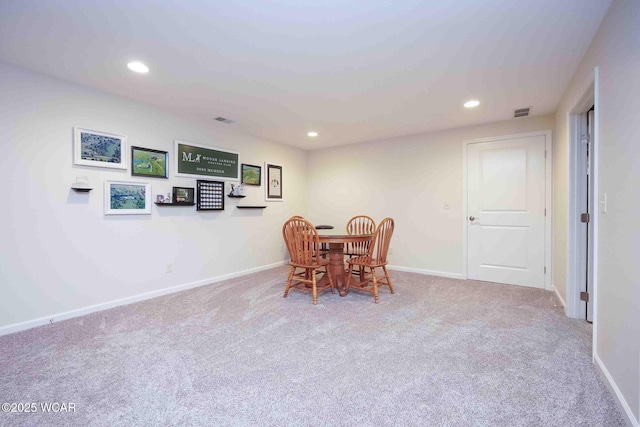 17210 State Route 694, Ottawa, OH 45875 - dining space featuring carpet floors, recessed lighting, and baseboards