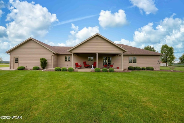 17210 State Route 694, Ottawa, OH 45875 - rear view of property with a yard, a patio, and a shingled roof