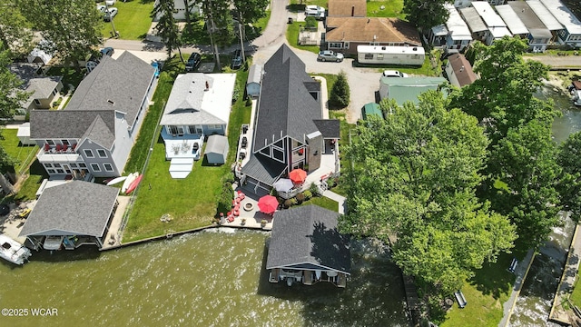 7407 Mingo Way, Russells Point, OH 43348 - aerial view of residential area featuring a large body of water