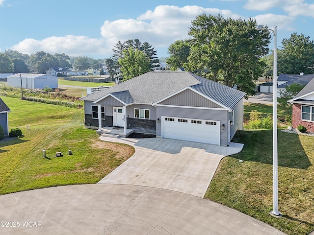 6856 Creekview Ct, Huntsville, OH 43324 - exterior space with central AC unit, a yard, a hot tub, a deck, and a patio area