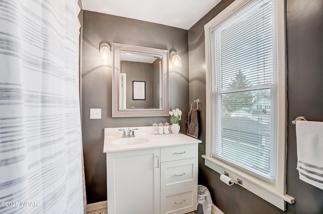 bathroom with vanity