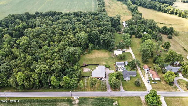 2170 E Hanthorn Rd, Lima, OH 45804 - aerial overview of property's location featuring rural landscape