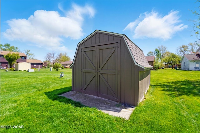 view of shed