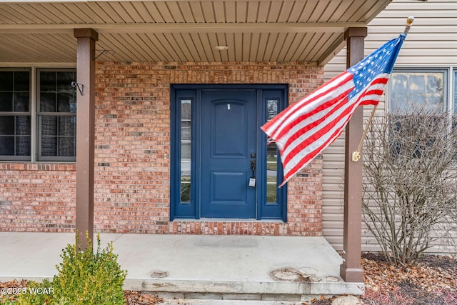 view of exterior entry