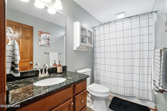 13286 Arrowhead Dr, Findlay, OH 45840 - bathroom featuring vanity and a shower with curtain