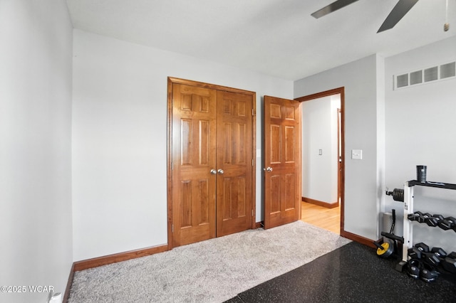 13286 Arrowhead Dr, Findlay, OH 45840 - bedroom with ceiling fan and a closet