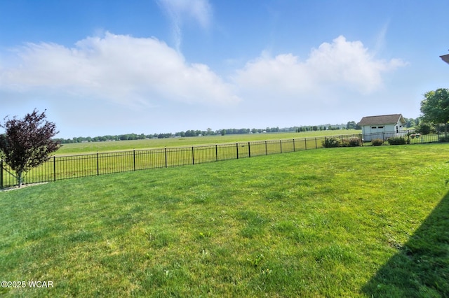 13286 Arrowhead Dr, Findlay, OH 45840 - fenced backyard featuring a rural view