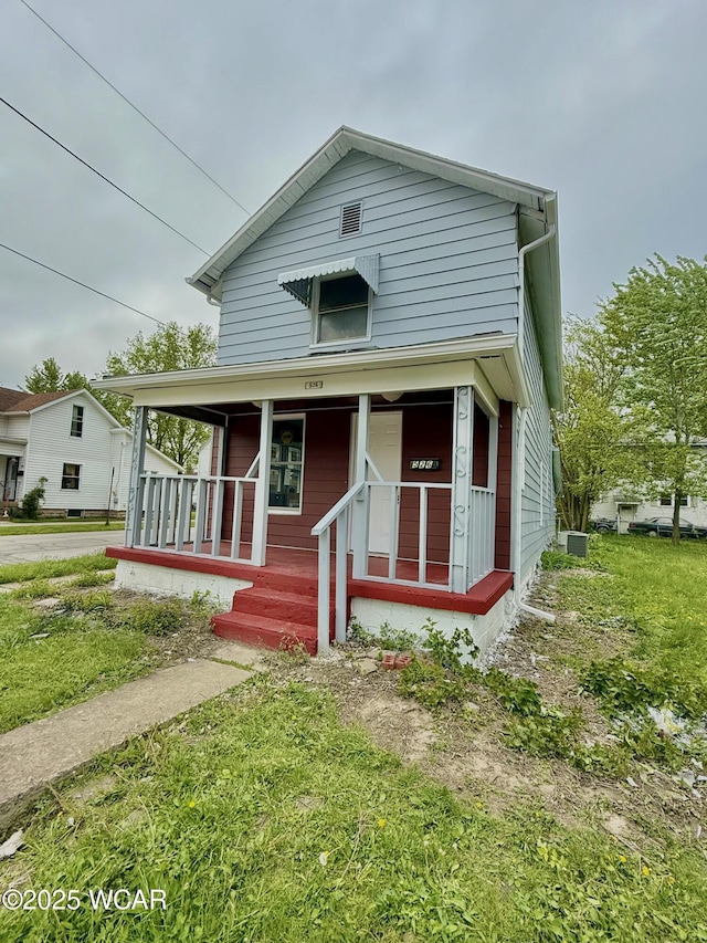 526 S Pine St, Lima, OH 45804 - view of front of property featuring a porch