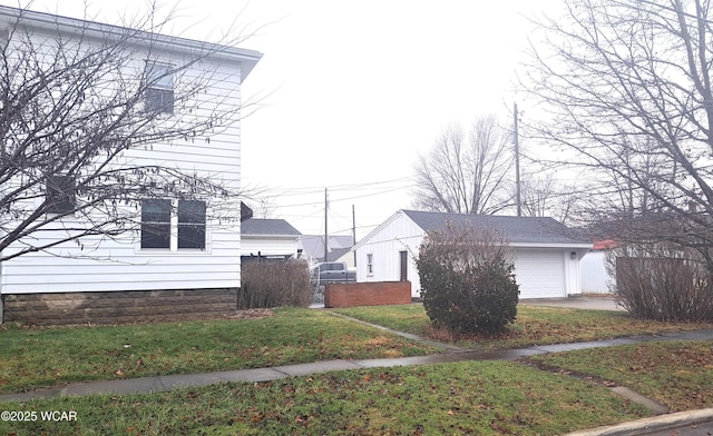 view of home's exterior with a garage