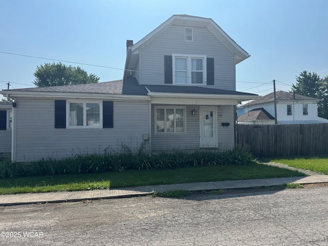 110 Heisel St, Kenton, OH 43326 - traditional home featuring a chimney