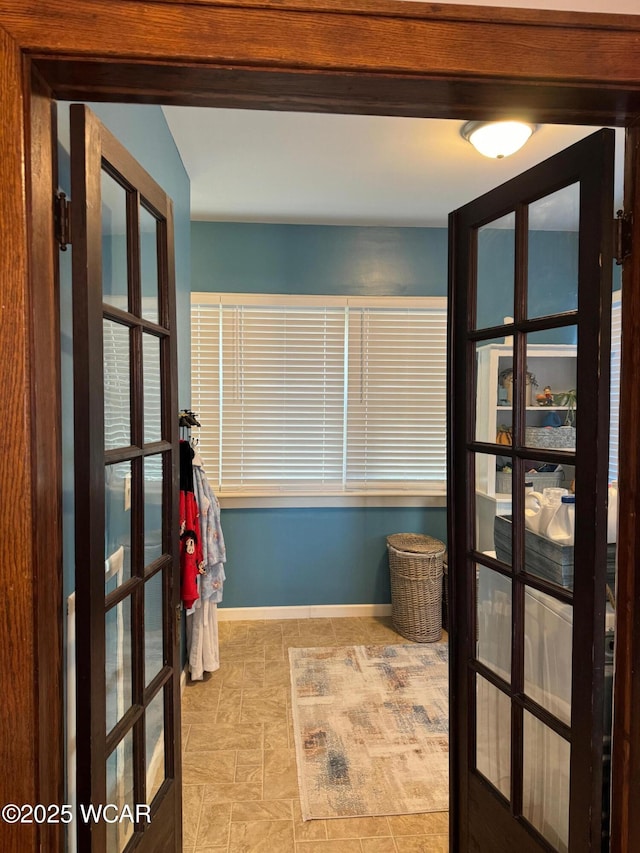 119 E N St, Kenton, OH 43326 - interior space featuring french doors