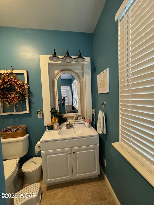 119 E N St, Kenton, OH 43326 - half bath with vanity and tile patterned flooring