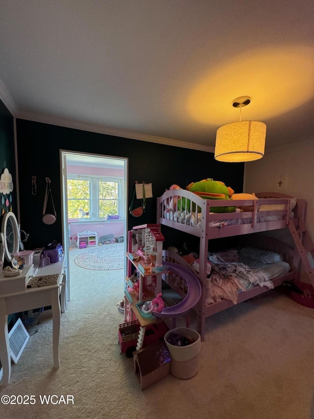 119 E N St, Kenton, OH 43326 - bedroom with carpet and ornamental molding