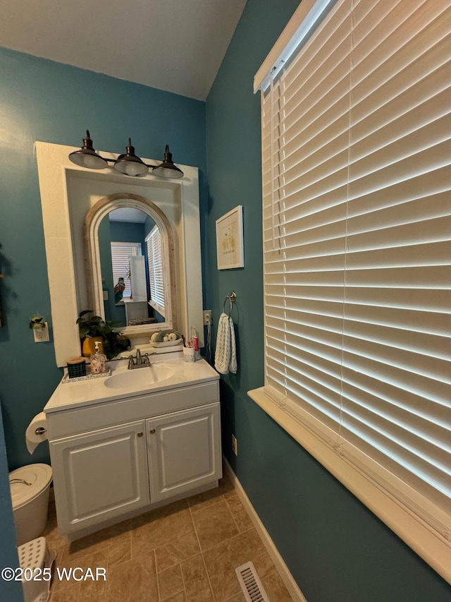 119 E N St, Kenton, OH 43326 - bathroom with vanity and tile patterned floors