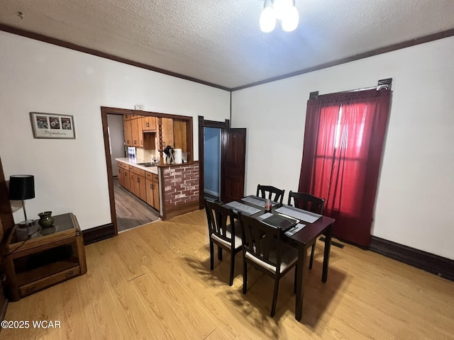 314 N Market St, Kenton, OH 43326 - dining space featuring a textured ceiling and light wood-type flooring