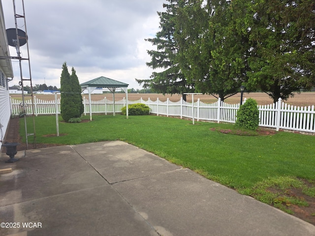 10510 Shenk Rd, Delphos, OH 45833 - view of yard with a gazebo and a patio area