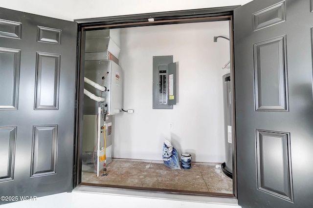 1771 Baty Rd, Lima, OH 45807 - utilities featuring water heater, electric panel, and heating unit