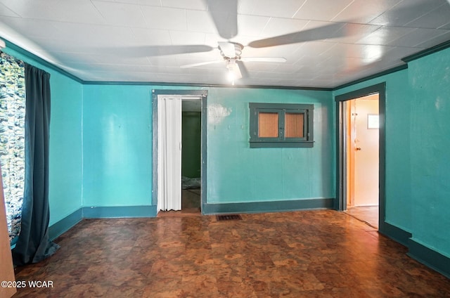 623 N Cherry St, Van Wert, OH 45891 - unfurnished room featuring baseboards and ceiling fan