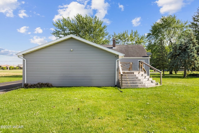 2435 Bible Rd, Lima, OH 45801 - view of property exterior featuring a yard and a chimney