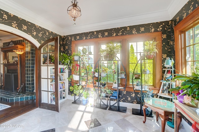 view of sunroom / solarium