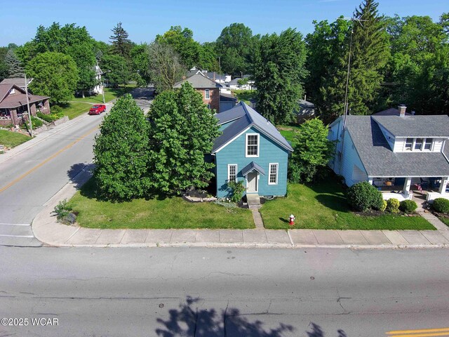 503 N Main St, Bluffton, OH 45817 - aerial view of property and surrounding area
