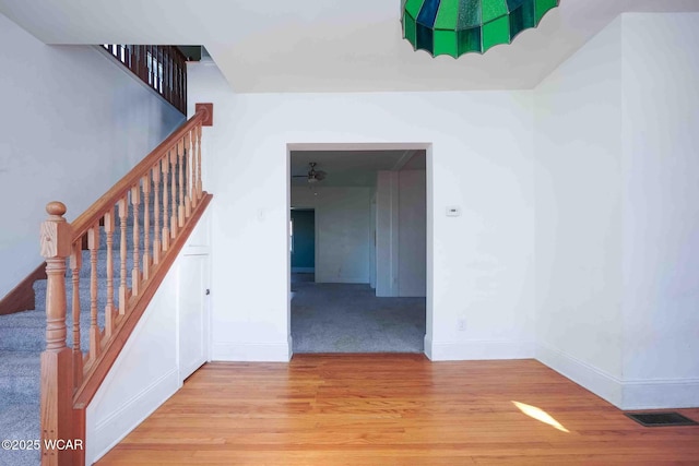 503 N Main St, Bluffton, OH 45817 - stairs with wood finished floors
