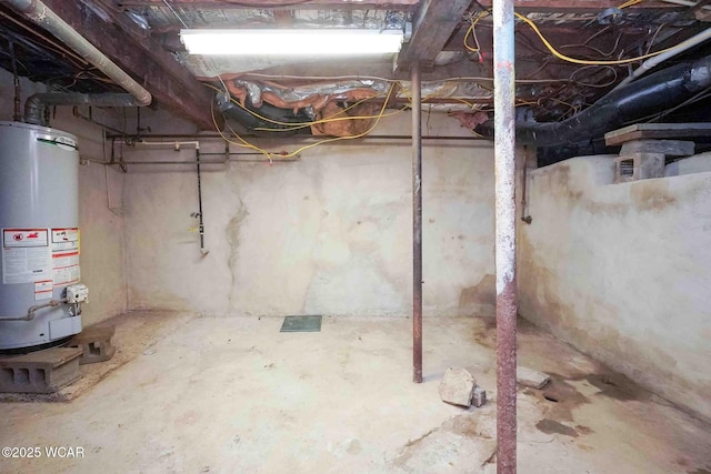 503 N Main St, Bluffton, OH 45817 - unfinished basement with gas water heater