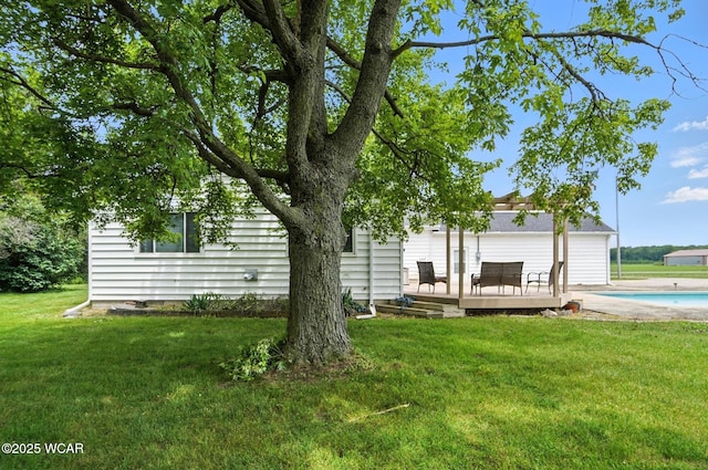 6250 Kreischer Rd, Van Wert, OH 45891 - view of front of home with a deck and a front lawn