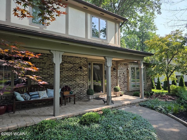 3466 London Dr, Lima, OH 45805 - property entrance with brick siding and stucco siding