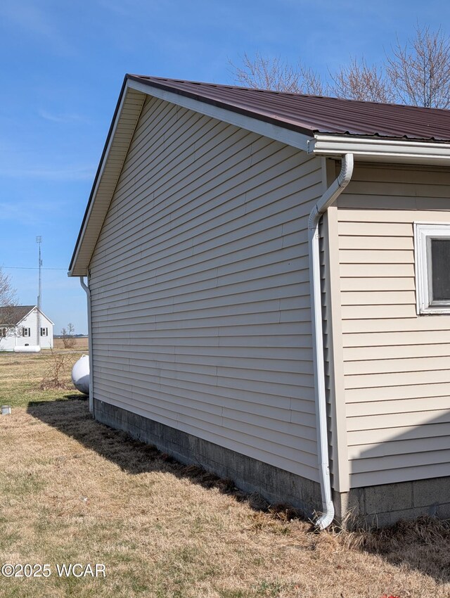 217 Center St, Vaughnsville, OH 45893 - view of side of home with a yard