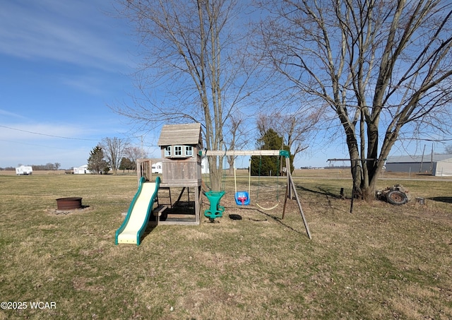 217 Center St, Vaughnsville, OH 45893 - view of play area featuring a yard
