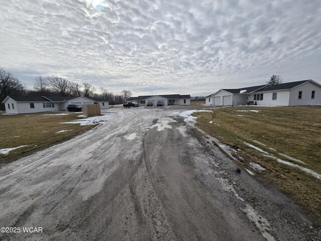 view of street featuring a residential view