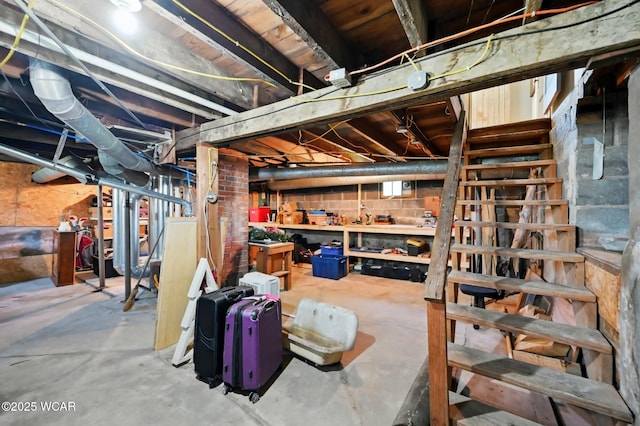 219 N Market St, Kenton, OH 43326 - view of unfinished basement