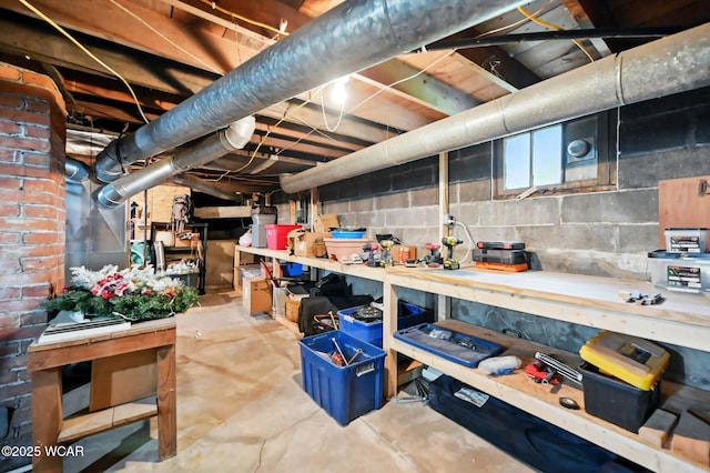219 N Market St, Kenton, OH 43326 - basement featuring a workshop area
