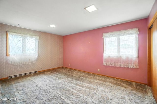 3220 Ft Amanda Rd, Lima, OH 45805 - spare room featuring carpet and wallpapered walls