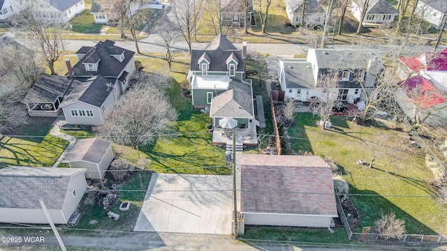 aerial view featuring a residential view