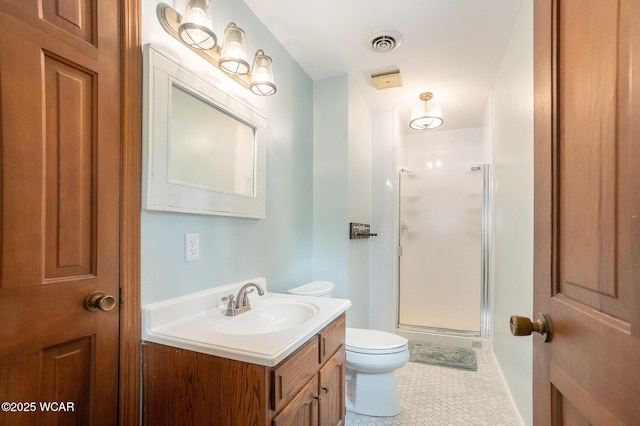 2069 High Ridge Rd, Lima, OH 45805 - bathroom with a stall shower, vanity, and tile patterned floors